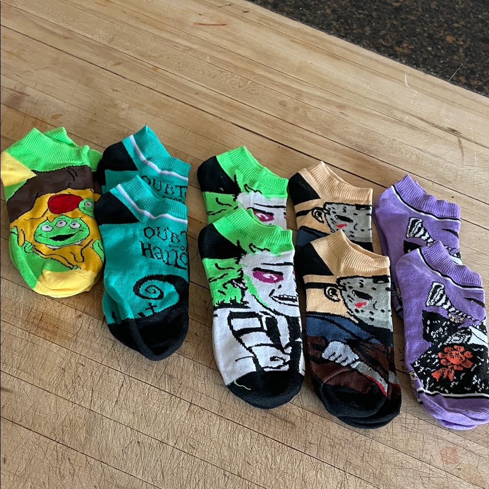 Novelty Character Adult Low-Cut Socks - NWOT